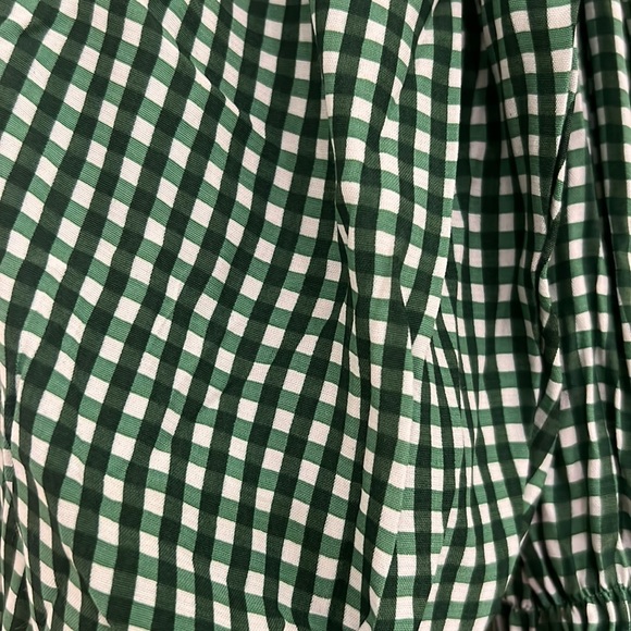 Anthropologie Faithfull The Brand Green Gingham Romper - Picture 5 of 7